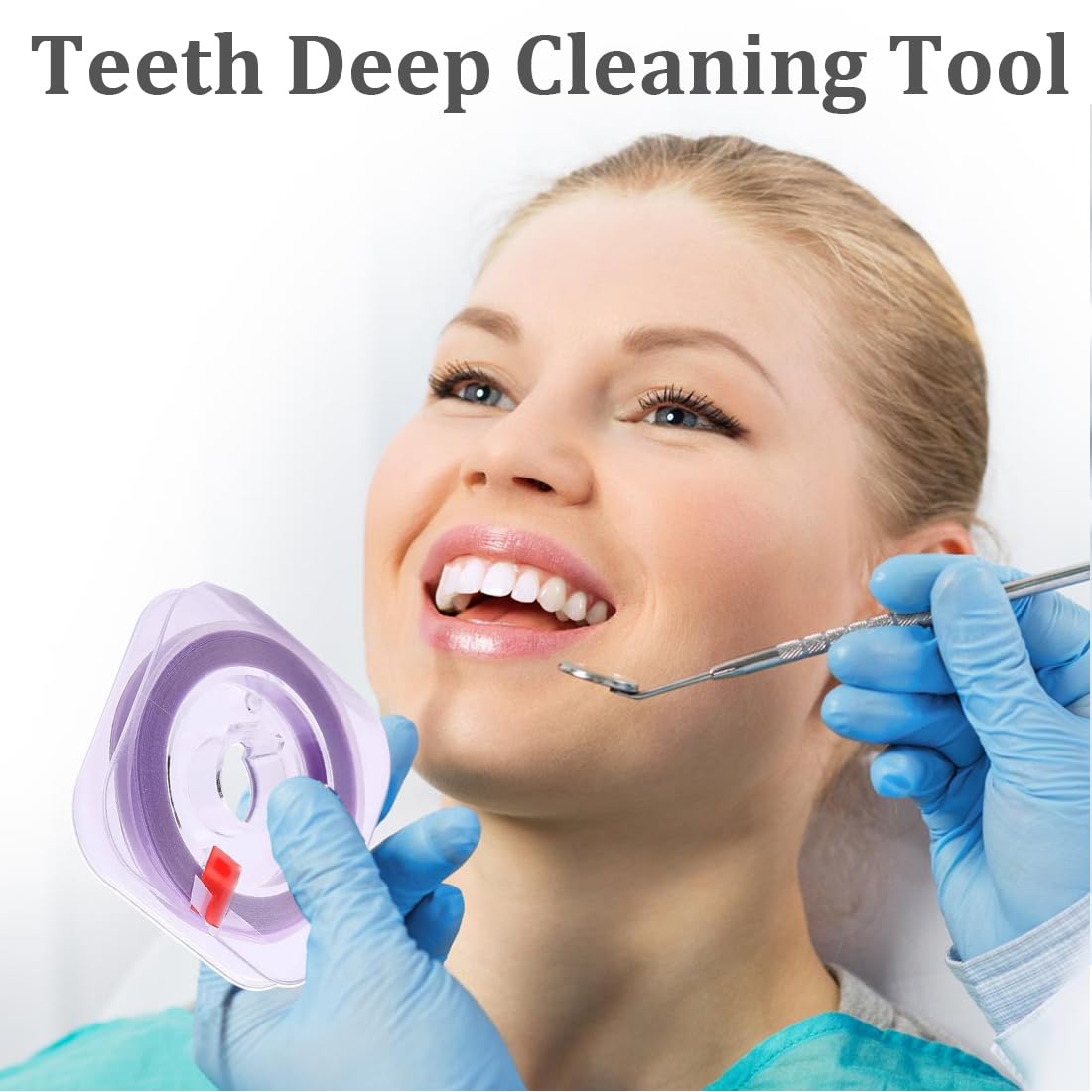 Carta Vetrata per Denti 4mm/50μm Sbiancanti e Lucidatura Dentale