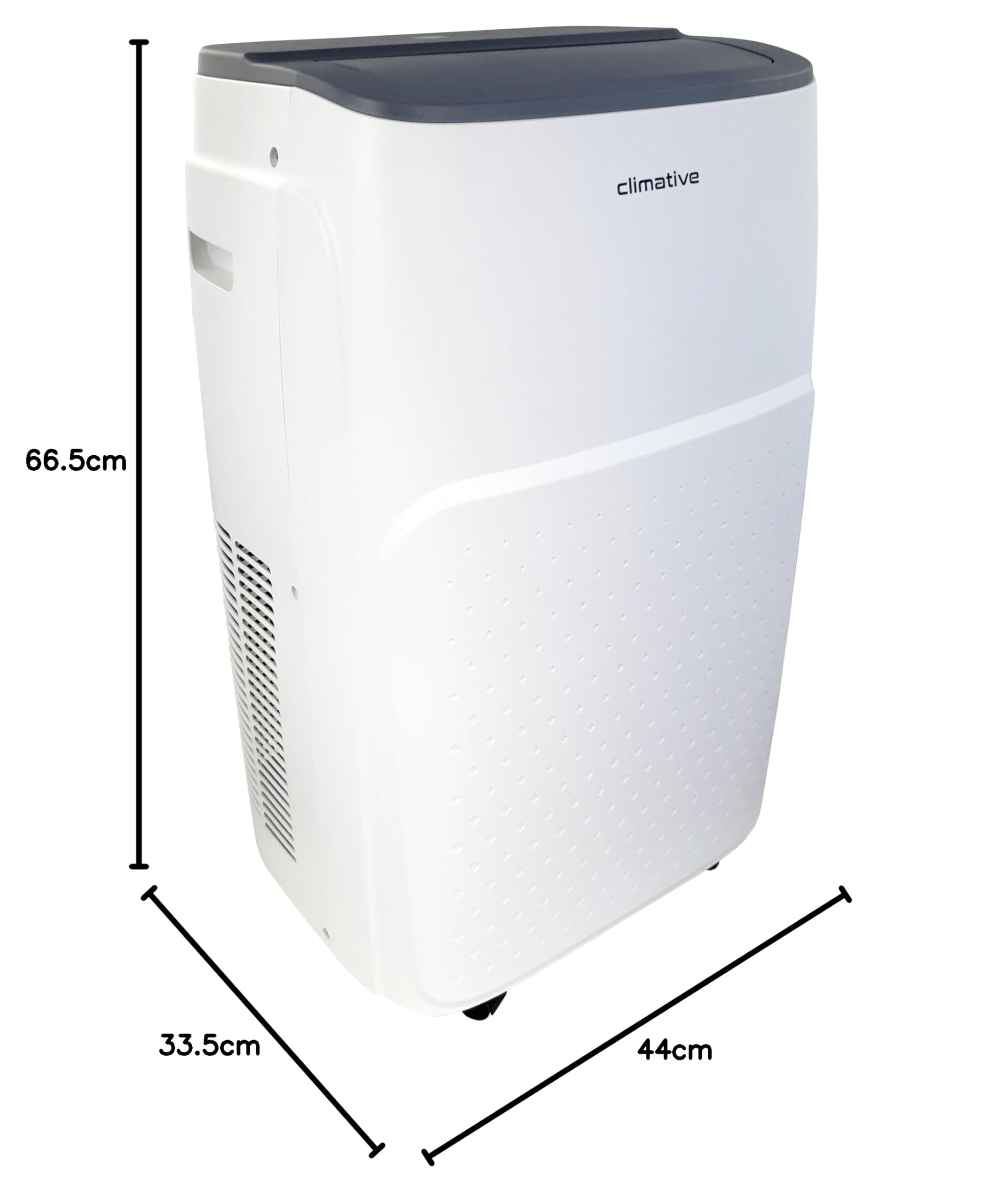 Klimatyzator przenośny Climative AC41-S JET WiFi, 4,1 kW, BTU 14000, do 41 m², klimatyzacja 3w1, osuszanie i wentylacja, w zestawie pilot zdalnego sterowania. Działa z Tuya Smart