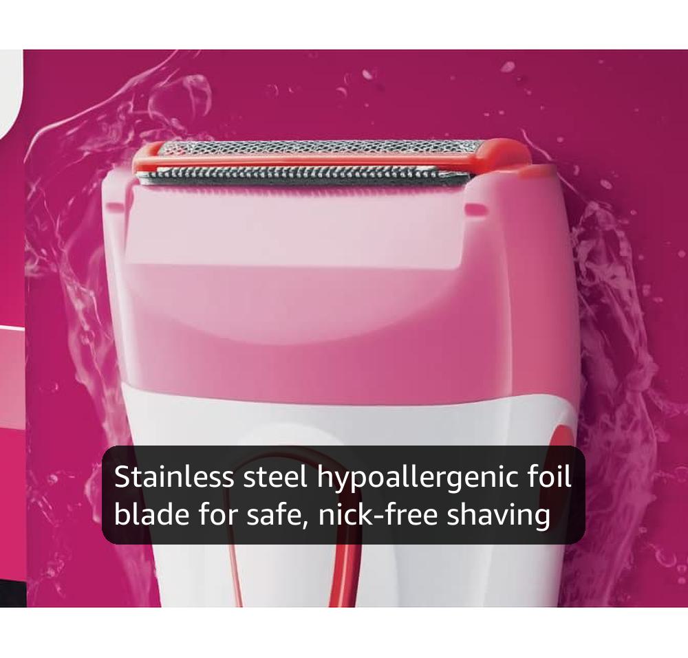 Philips Beauty SatinShave Essential Women's Wet & Dry Electric Shaver HP6306/50