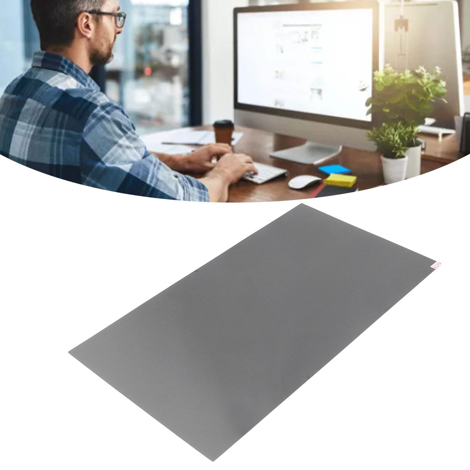 Filtro de Pantalla Privada para Computadora de 27 Pulgadas Resistente a los Rayos UV Anti Luz Azul para Espacios de Trabajo Abiertos y Áreas Públicas Material Pet 1 Unidad