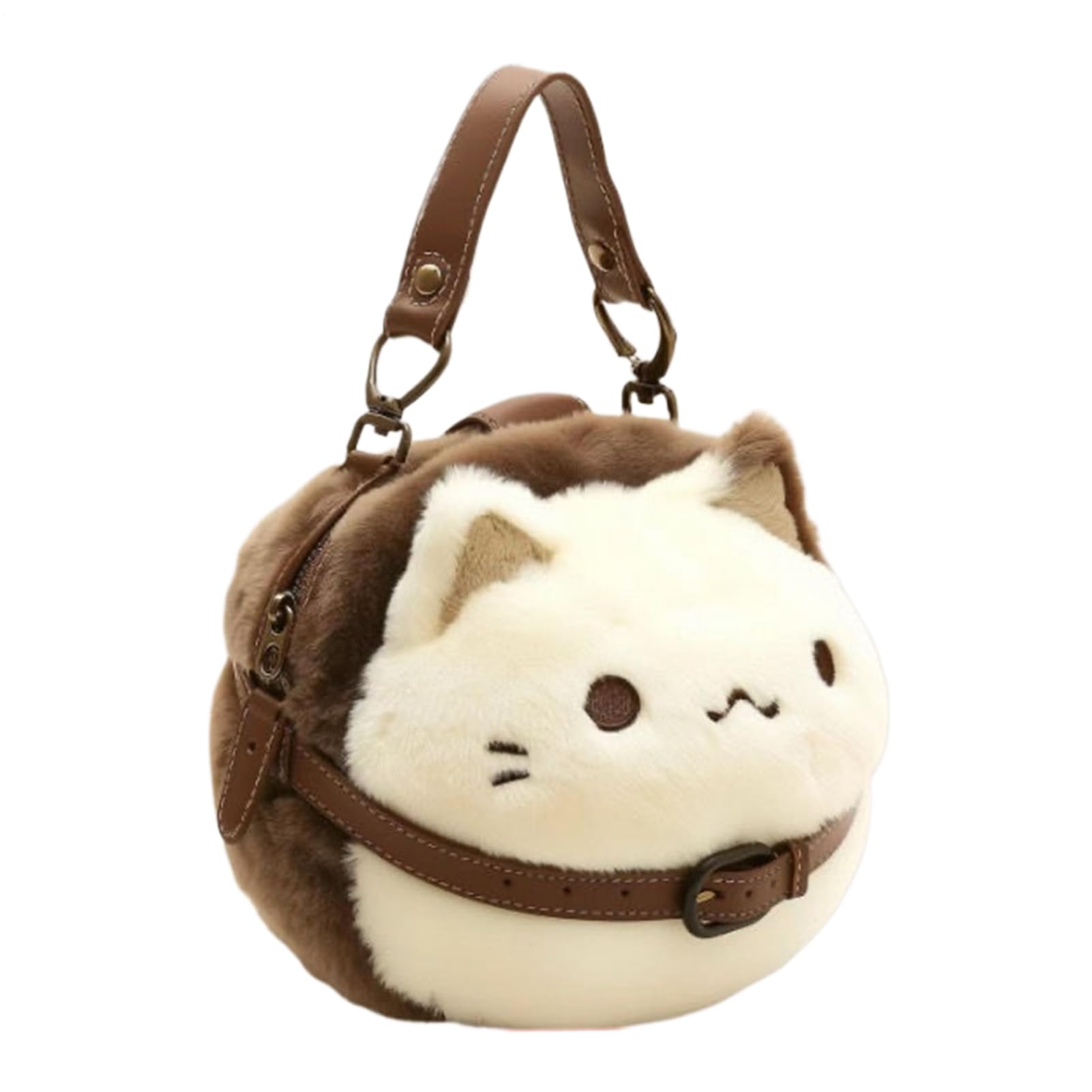 Bolsa de mensajero para gato con diseño de piel sintética para chica 8