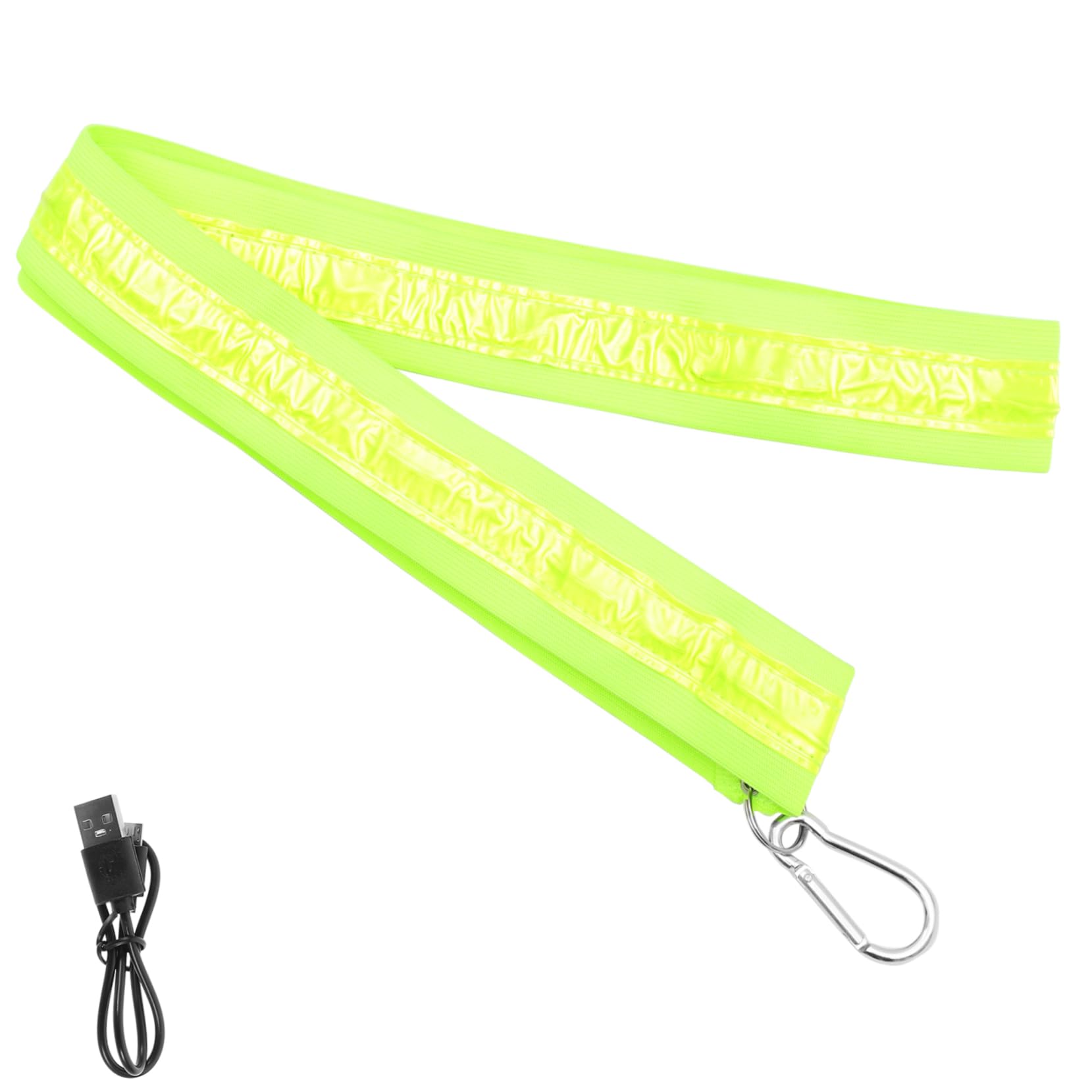 TOYANDONA Bretelles croisées Lumineuses lumière Ceinture d'épaule à LED rougeoyante Ceinture LED Bande LED Ceinture réfléchissante de sécurité bandoulière Brillante Nylon Vert