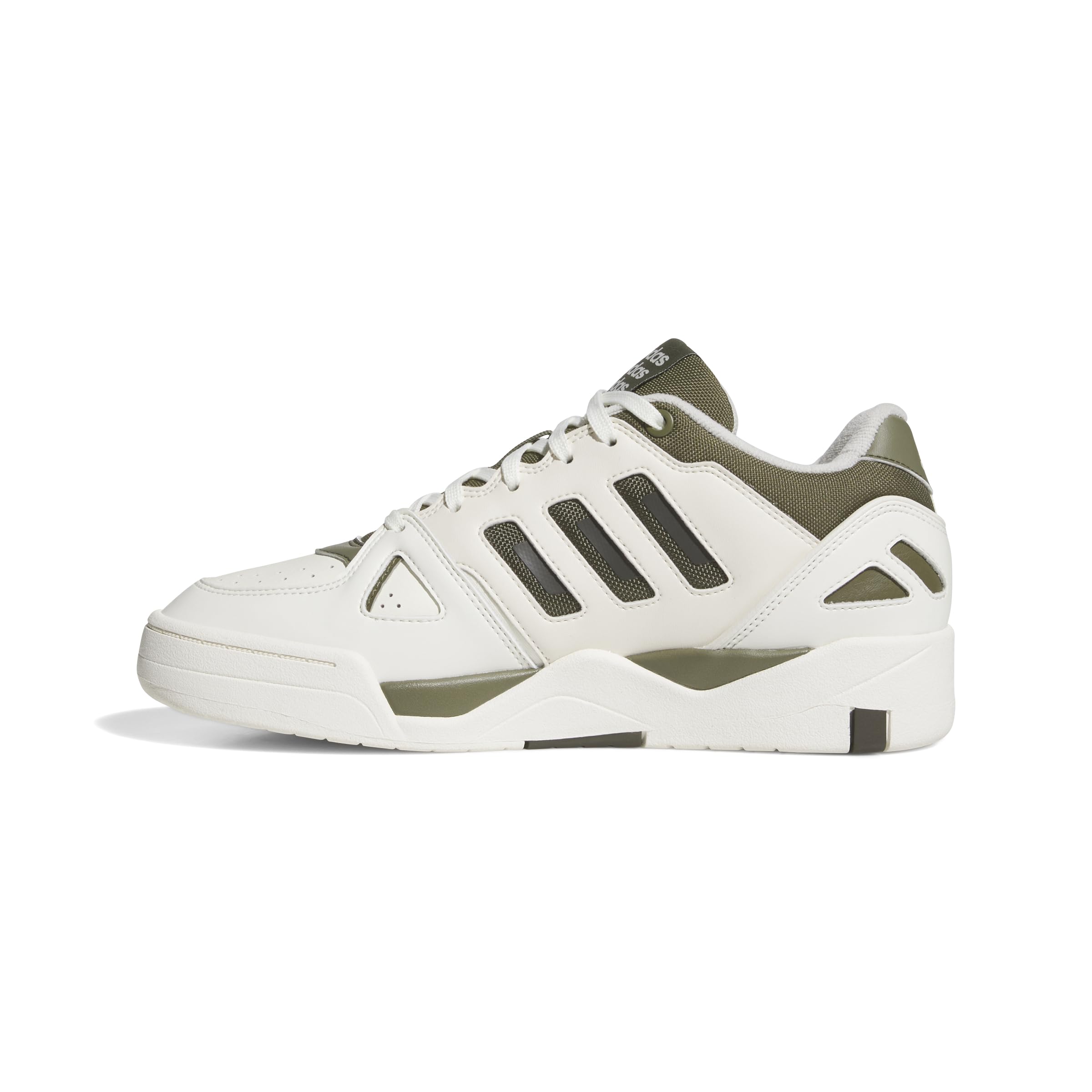 adidas Men's Midcity Low Shoes, Off White/Olive strata/Shadow Olive, 12.5 UK