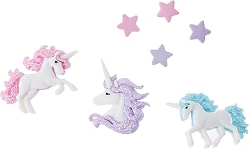 Magical Unicorns - Jesse James Buttons, Dress It Up - S Pieces - 1 pkg - Craft Sewing Buttons
