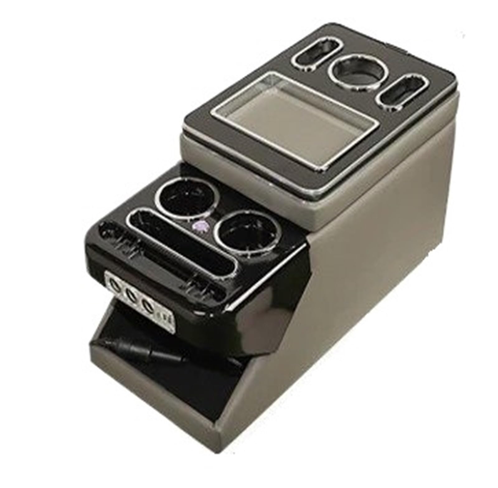 Hguvsjd Armrest Box For Toyota For Proace For Verso Front Handrail Armrest Center Storage Box USB Charger Car Armrests(Style B-grey)
