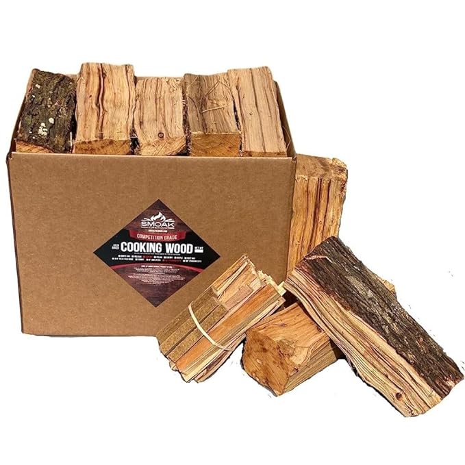 Smoak Firewood 12inch Length Premium Cooking Wood & Firewood Logs - Used for Grills, Smokers, Pizza ovens, firepits or fireplaces - USDA Certified Kiln Dried