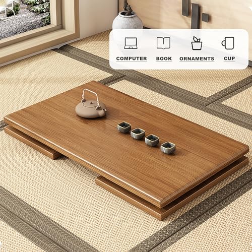 Table de lit pliable multifonctionnelle en bambou pour ordinateur portable