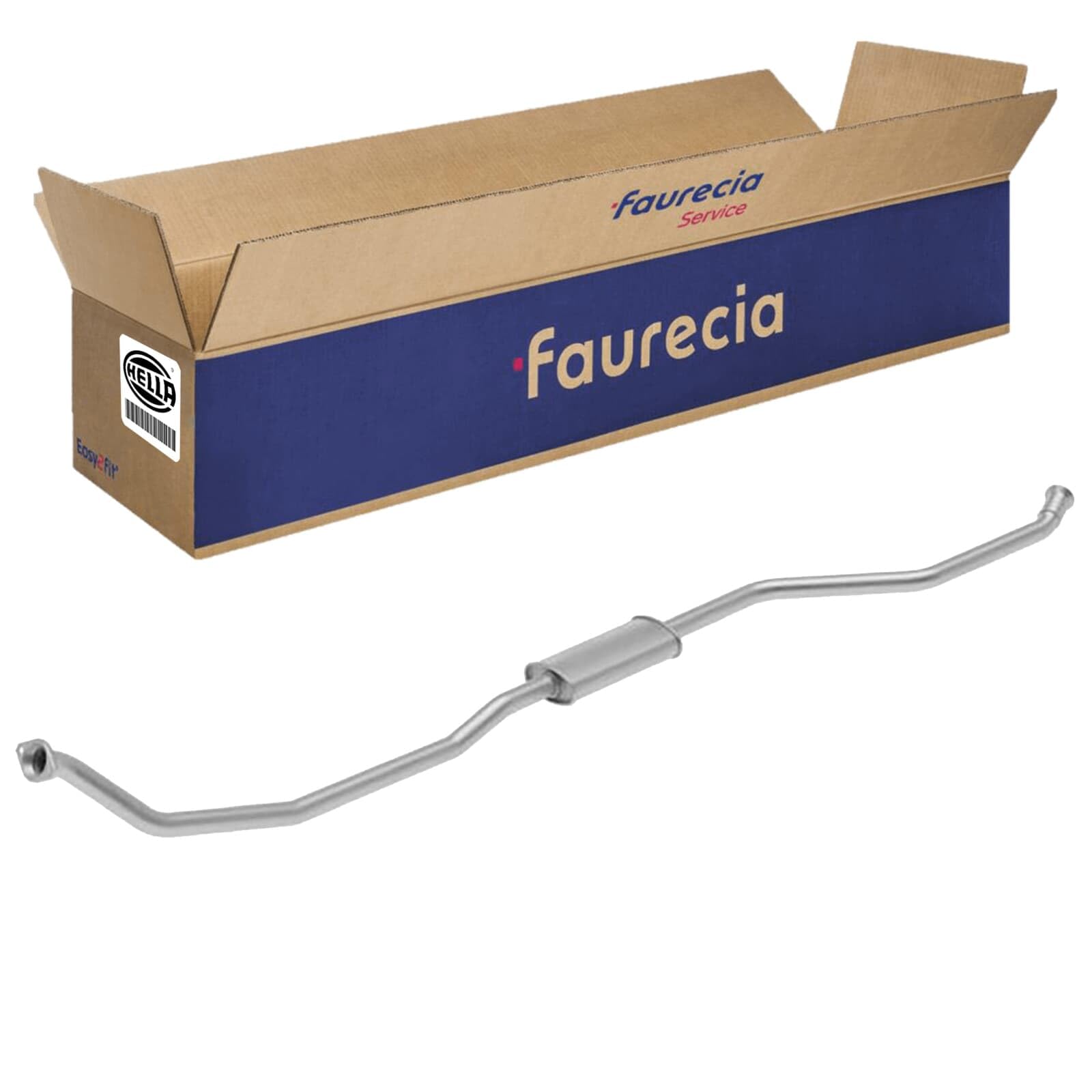 HELLA 8LC 366 023-311 Centre Muffler - Easy2Fit® Kit - Centre - three-piece - Kit with mounting parts