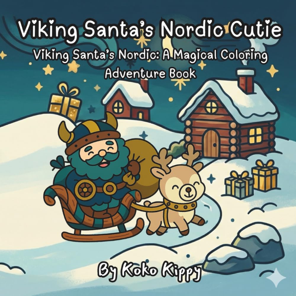 Viking Santa’s Nordic Cutie: Viking Santa’s Nordic Winter Wonderland: A Magical Coloring Adventure