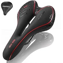 Comfort Bike Seat,Shock-Absorbent Bike Saddle with Memory Gel |Waterproof Breathable MTB Saddle, Universal Replacement Bike Seat Cushion for Men Women Road Mountain Folding Bikes