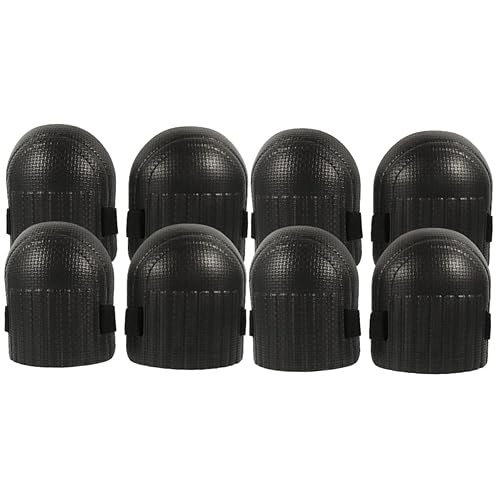 Healifty 4 pares de fundas para cojines de fábrica de EVA, trabajo pesado negro para la rodilla, trabajo industrial con práctico trabajador