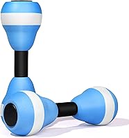 Vista 11 de VIDELLY Juego de mancuernas de espuma para ejercicio acuático, 2 piezas, equipo aeróbico acuático para pérdida