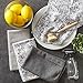 DII Cleaning Collection Multi-Purpose Microfiber, Gray Damask, Dishtowel Set