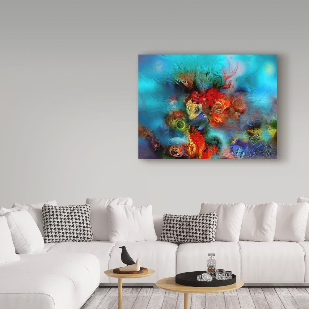 24K美術品 Amazon.com: Trademark Fine Art Coral Reef Red Hanging Art