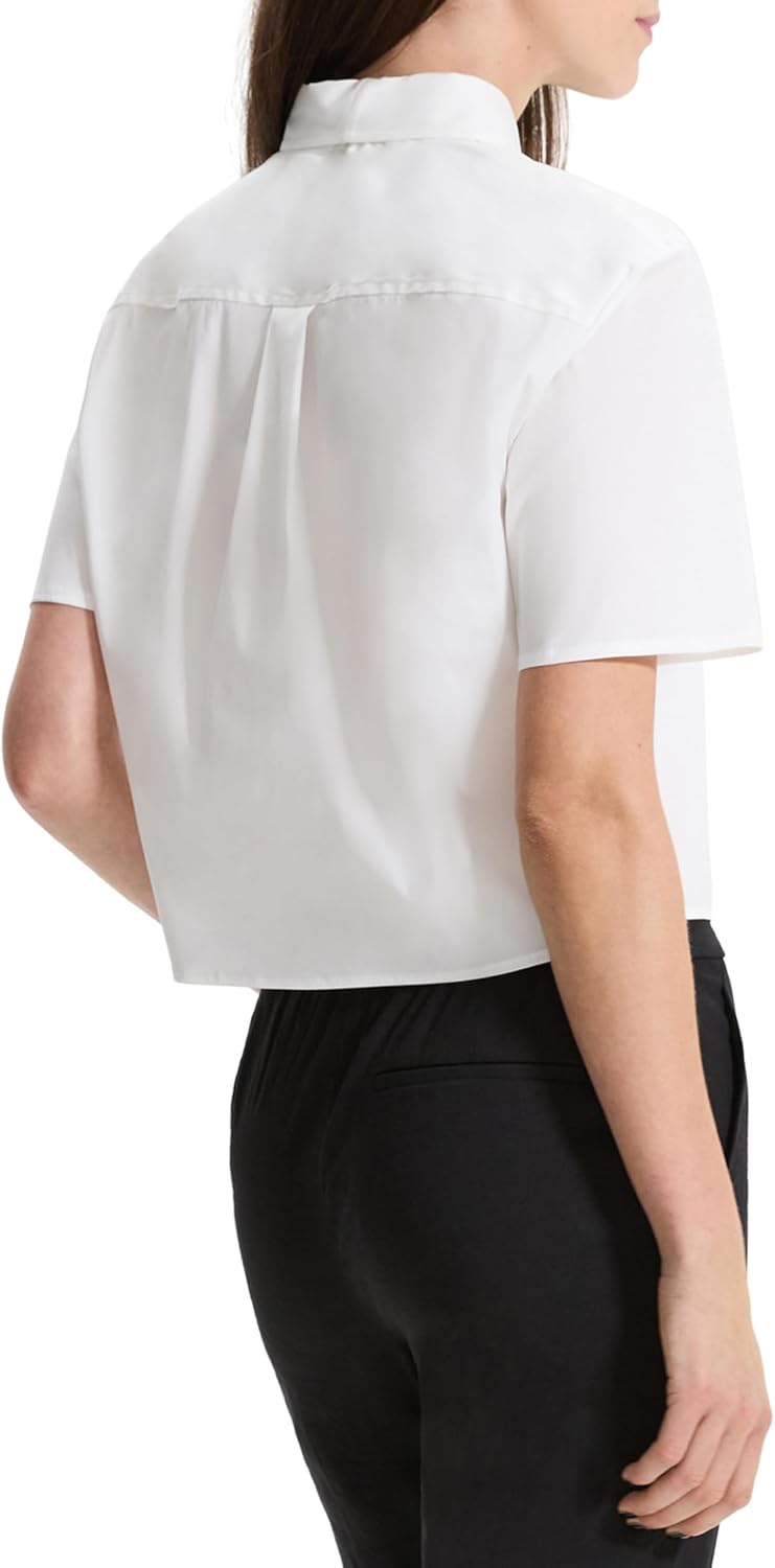 Theory Womens Boxy Short Sleeve Pocket Shirt - Image 2