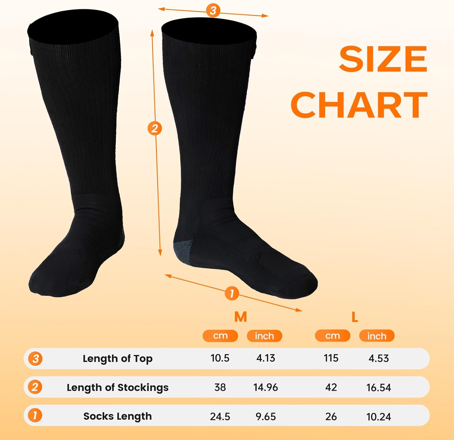 Rechargeable Heated Socks for Men Women Seniors - Image 7