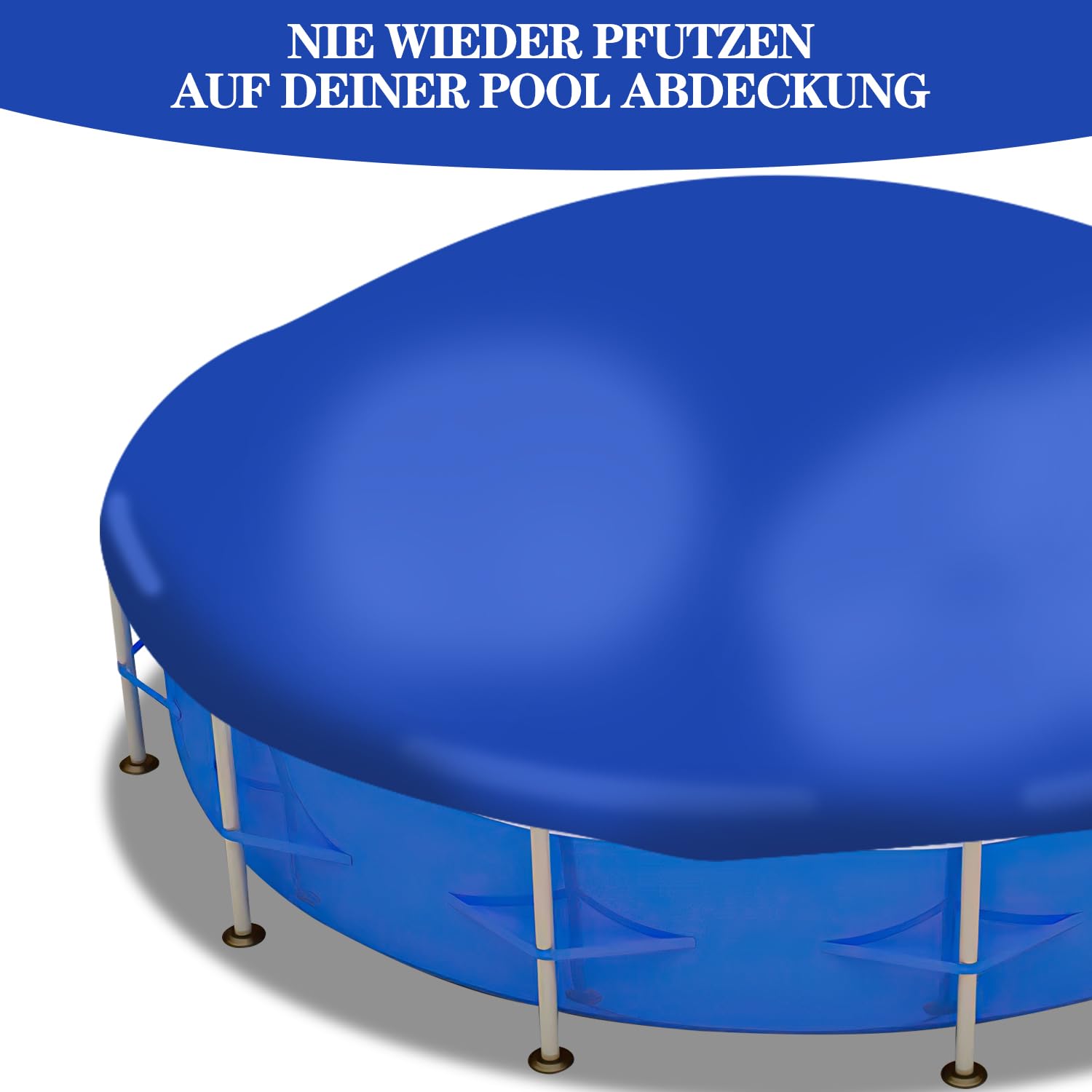 Cojín de piscina de invierno para piscina, cojín de aire de 120 x 120 cm, cojín de invierno con válvula de seguridad, con cuerda de 8 m para la mayoría de tipos, cojines de piscina, cojín