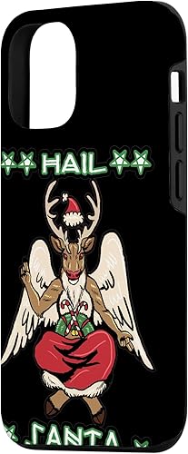 Miniatura 2 de iPhone 14 Hail Santa Occult Gothic Baphomet Deer Santa Dark Christmas Case
