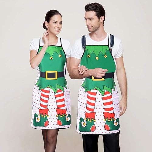 Miniatura 2 de DearHouse Delantal de Navidad, Paquete de 2 delantales