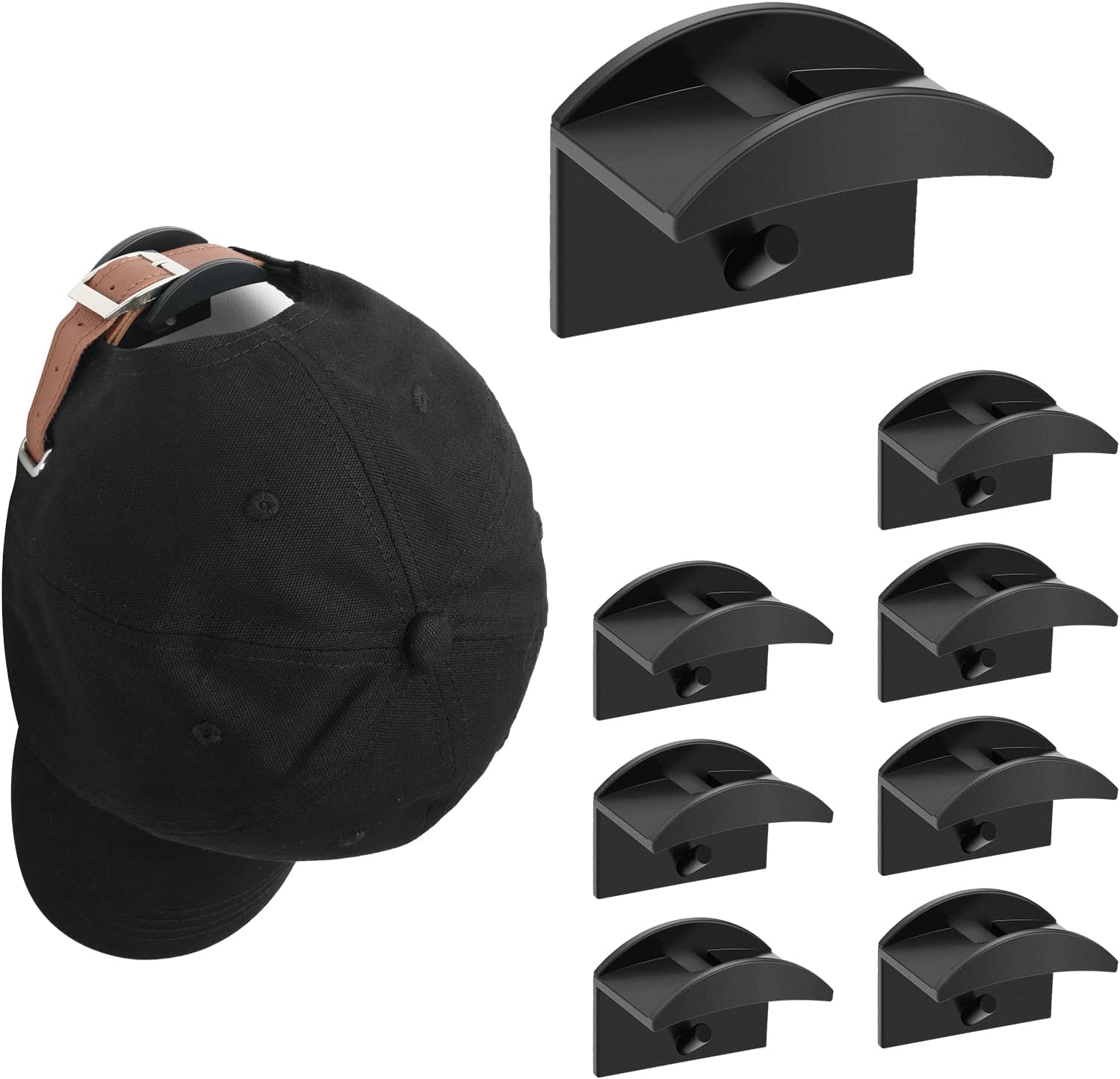 HNLMZ Hutablage 6 Stück - Wandhalterung Für Mützen & Kappen