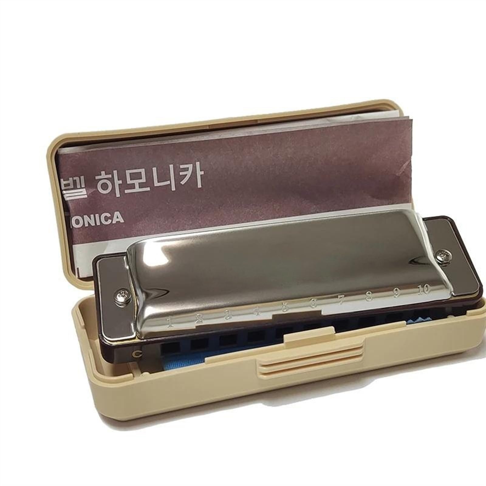 Harmonijka Blues Harp 10 Otwory Organy Ustne Płyta Ze Stali Nierdzewnej(E)