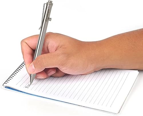 Miniatura 7 de SMOOTHERPRO Bolt Action - Bolígrafo compatible con Pilot G2 con clip de acero inoxidable para escritura EDC, regalo de negocios, color natural
