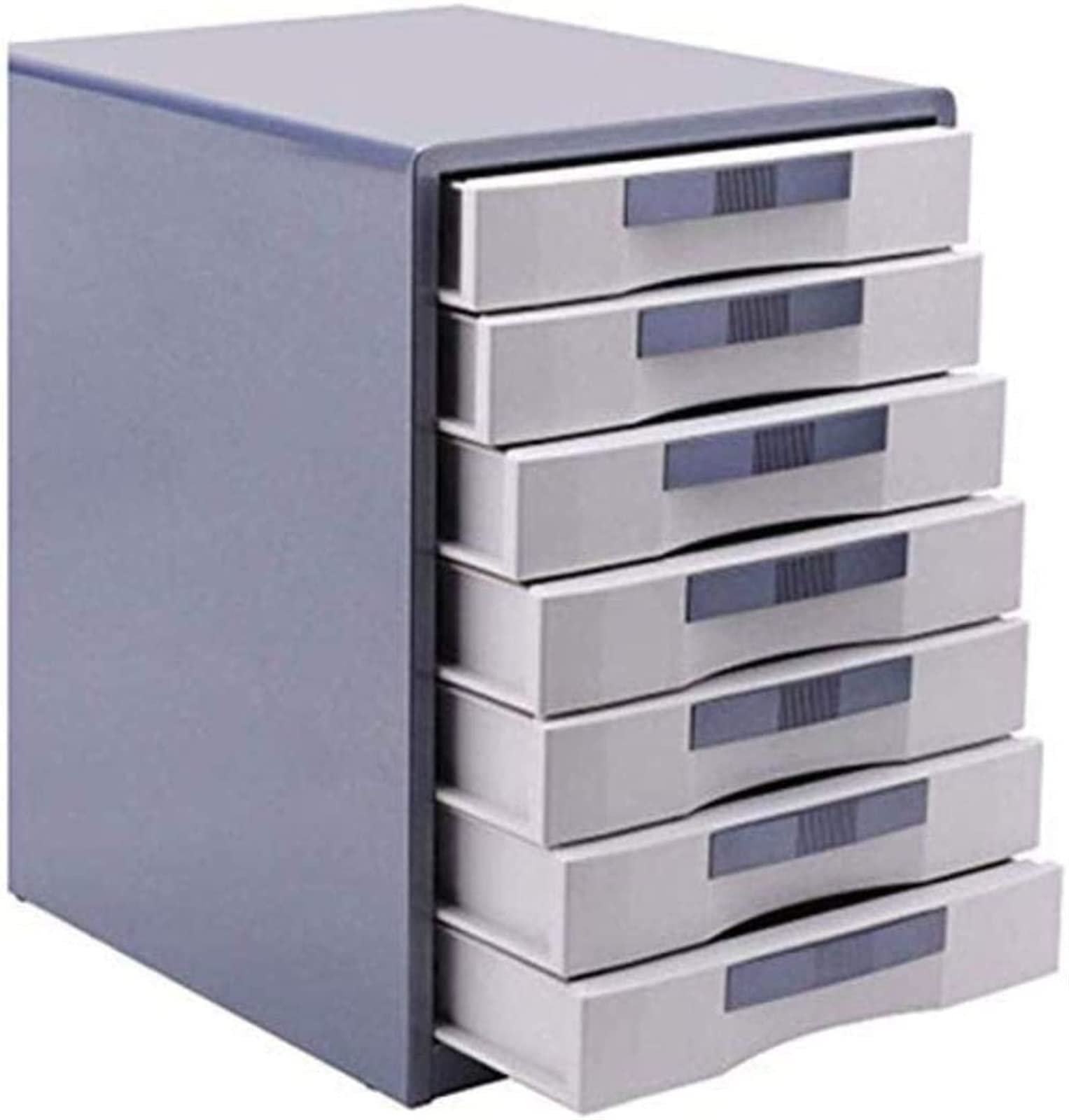 Armoire de classement en métal à 5 couches avec tiroirs en plastique – Bureau de bureau, boîte de rangement élégante pour la maison et le bureau, solution efficace de gestion de documents