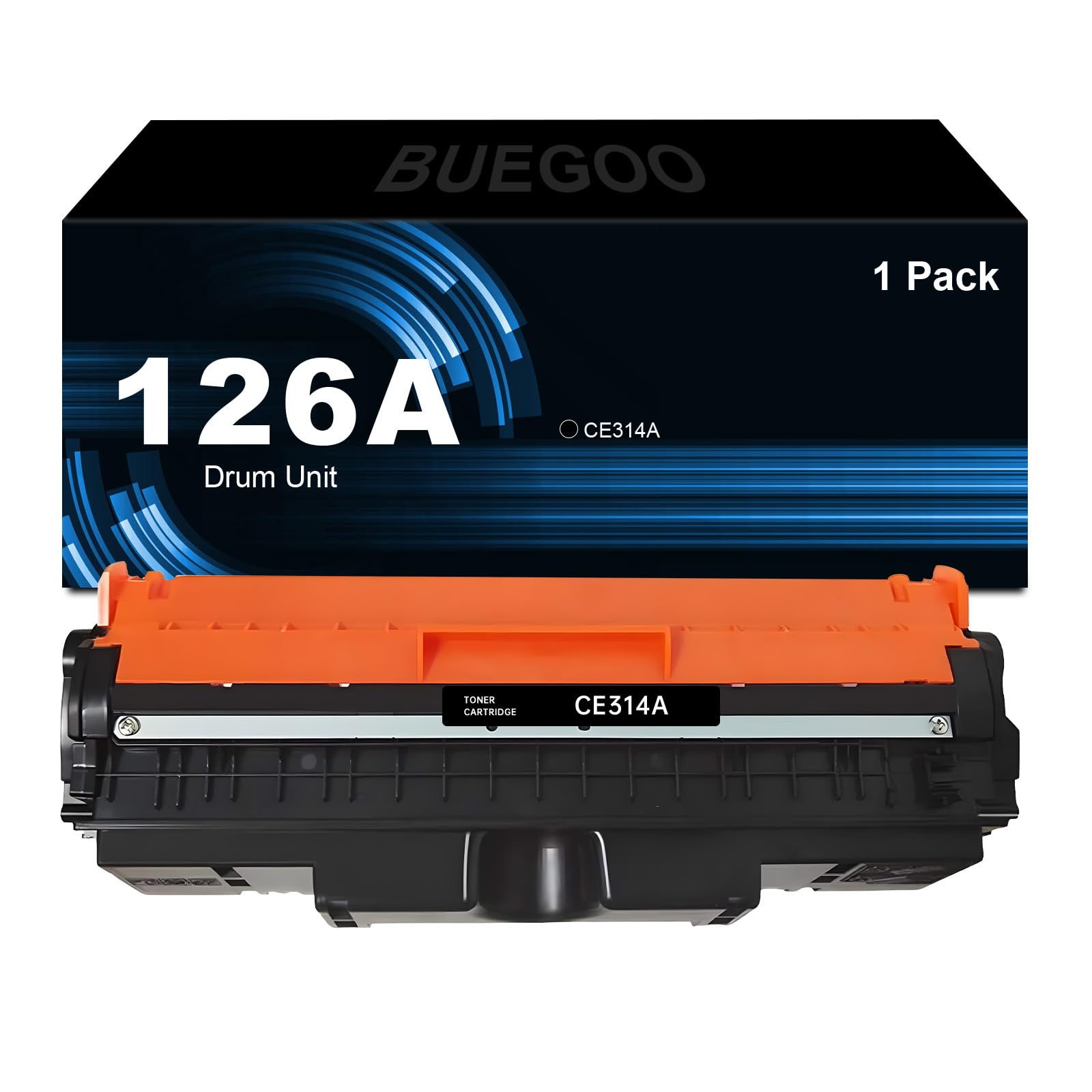 BUEGOO CE314A 126A Black Imaging Drum Unit Compatible for Pro MFP M176n M177fw M275 M175a M175nw MFP CP1025 CP1025nw CP1025 Printer | 1 Pack
