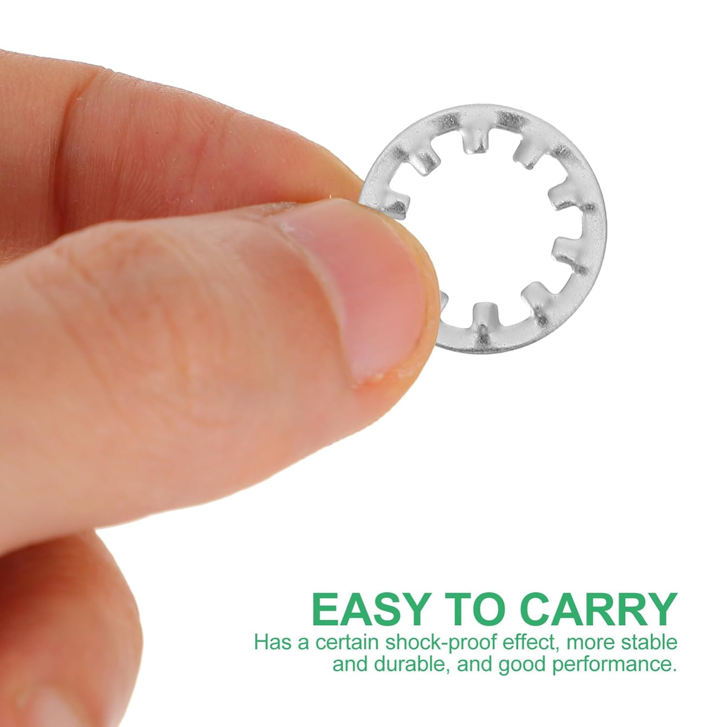 BETOOKY Internal Tooth Lock Washers Assortment Kit 300pcs Stainless Steel Star Shape Corrosion Resistance and Locking Function for Mechanical Fastening