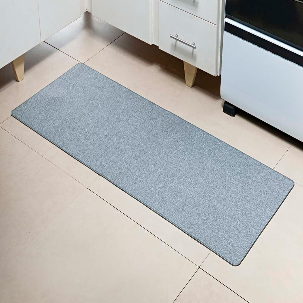 Passadeira Antiderrapante Nature 46x120cm - Niazitex Cinza