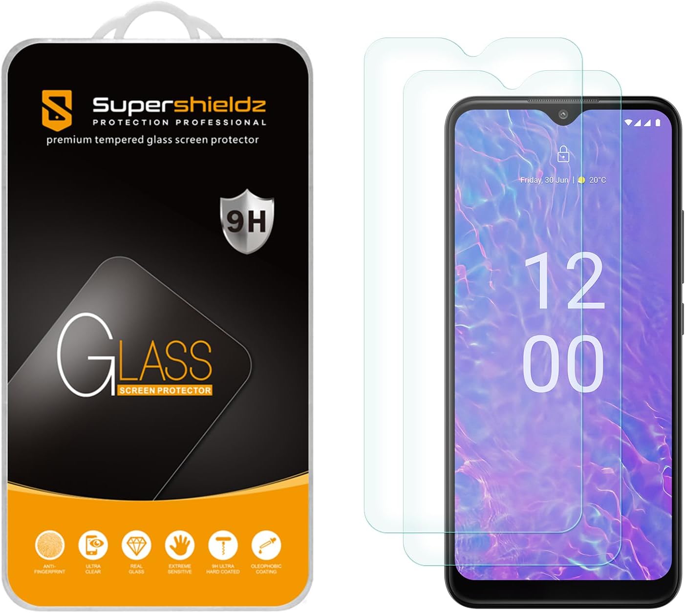 Supershieldz (2 Pack) Designed for Nokia C210 Tempered Glass Screen Protector, Anti Scratch, Bubble Free