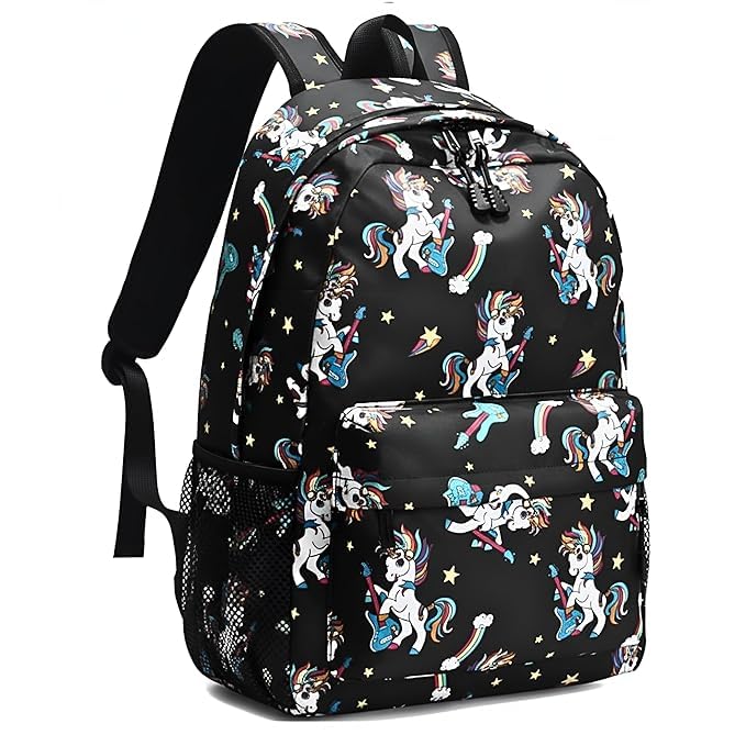 Image of College bag for girls and boys, Office Bag for Men & Women, 15.6 Inch Laptop Backpack, Water Resistant & Lightweight School and Tuition Bag, 2 Compartments with Bottle Holder