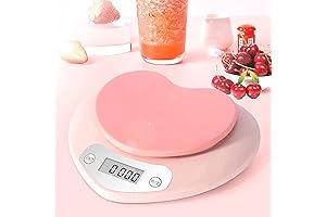 YRY Pink Digital Kitchen Scale for Precise Measurements