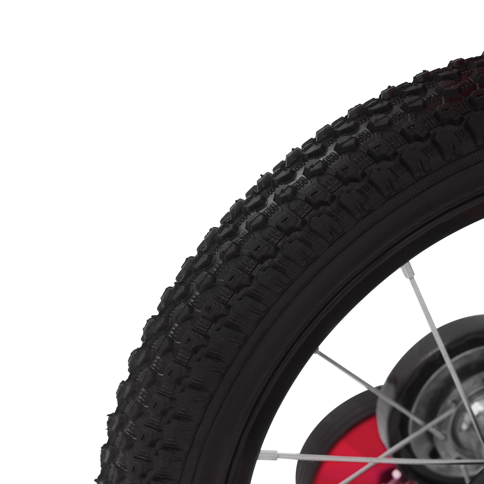 Bicicleta infantil de 14 pulgadas con ruedas estabilizadoras para niños y niñas a partir de 3 a 6 años, manillar regulable en altura, sistema de frenado doble, diseño robusto, protector de