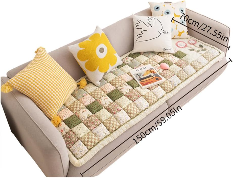 Dog Couch Protector, Washable Pet Bed Cover, Non-Slip Pet Friendly Sofa Cover for Large Dogs (Green, 27.55 * 59.05)