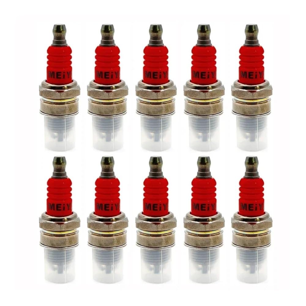 Lot de 10 Bougies d'allumage L7TJC compatibles avec Les tronçonneuses et Les débroussailleuses.