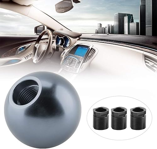 Miniatura 6 de Fydun Kit de adaptador de perilla de cambio de coche, palanca de cambios manual universal, forma de bola redonda ()