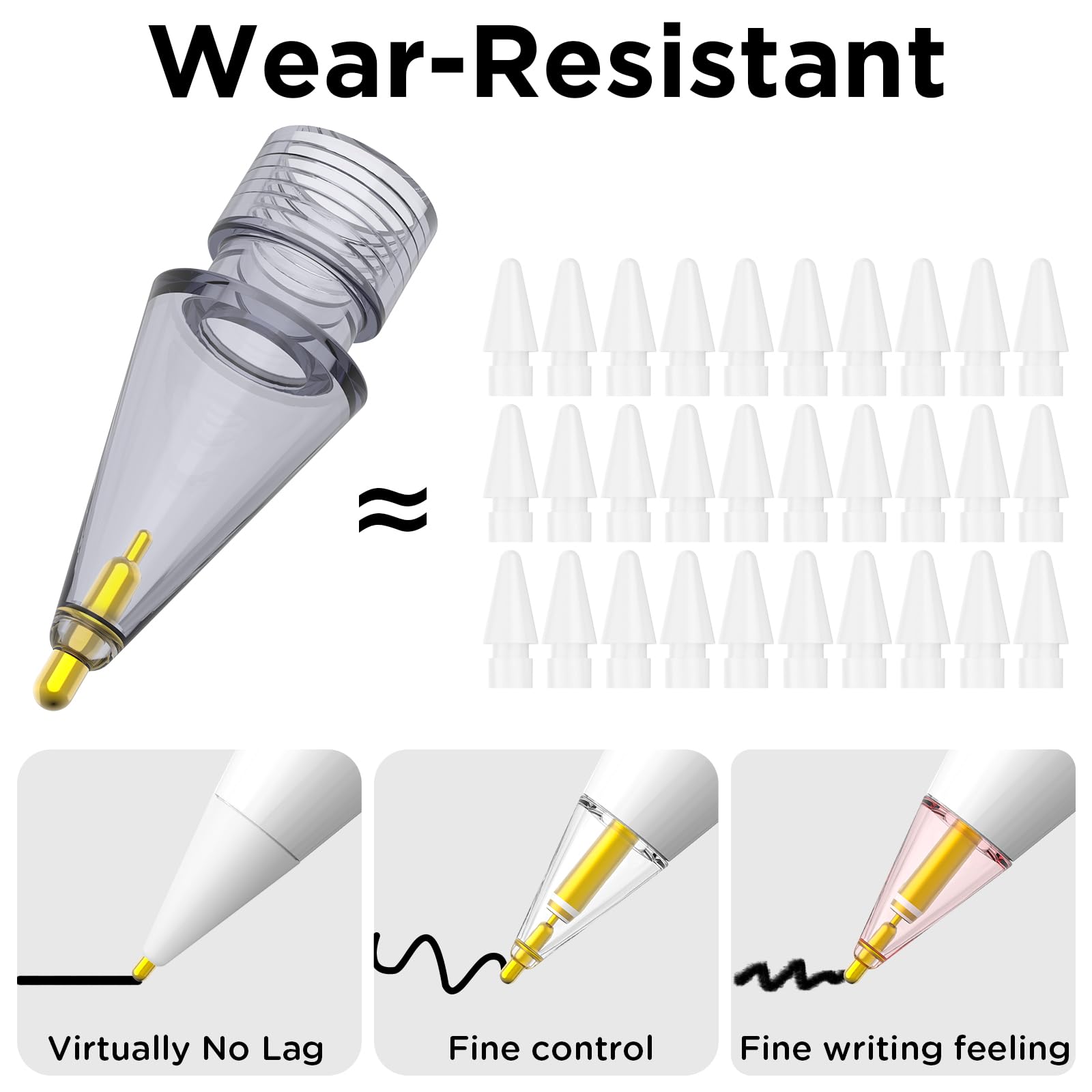Amazon.com: 8 Pack Fine Point Replacement Tips Compatible with