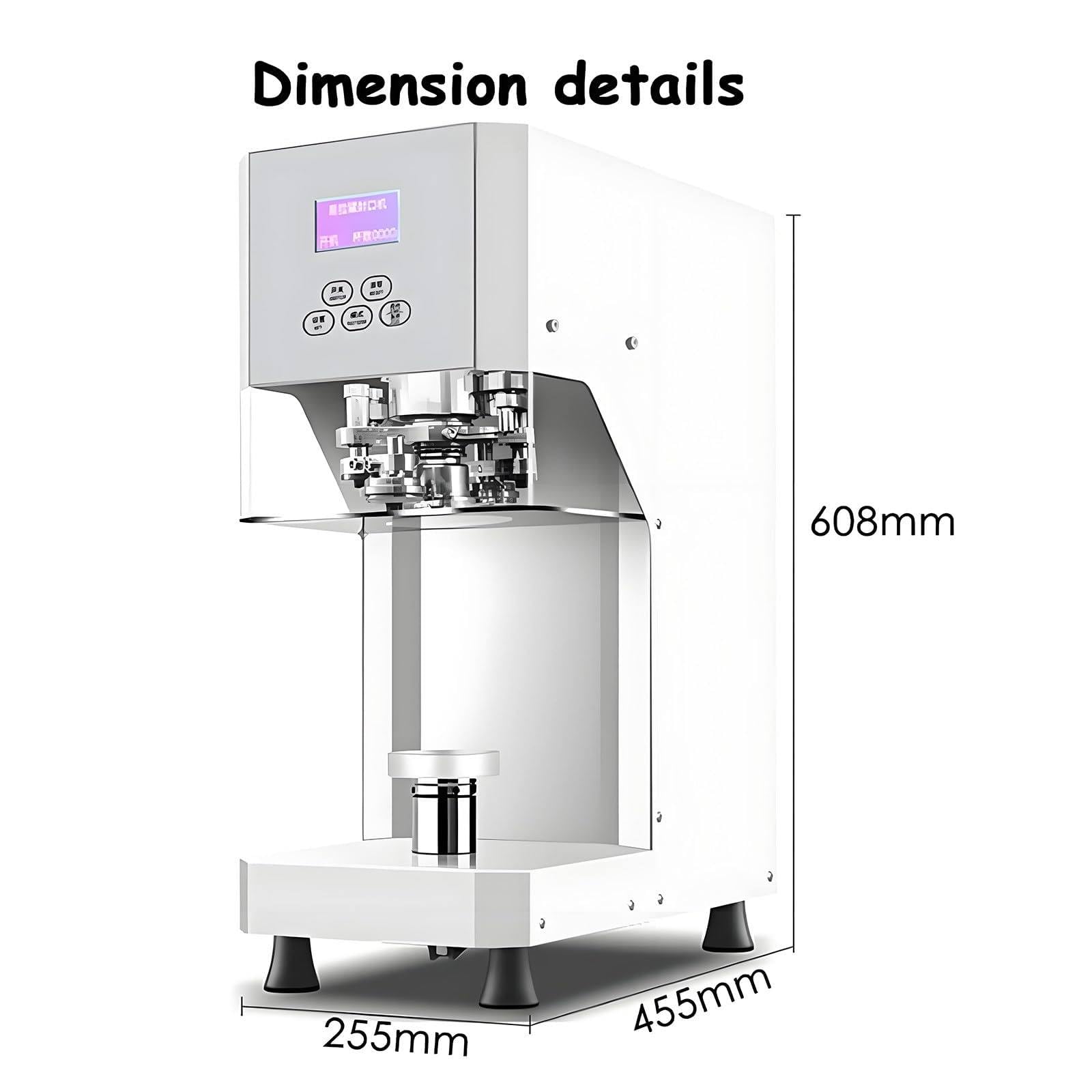 Selladora de latas de bebidas semiautomática de sobremesa de 370 W