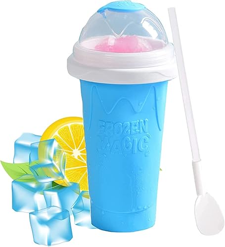Slushie Maker Cup - Taza mágica de congelación rápida, doble capa para hacer granizados, taza helada para batidos, batido de leche