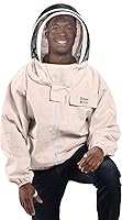 Vista 5 de Bees & Co K74 Chaqueta de apicultor de algodón natural con velo de esgrima