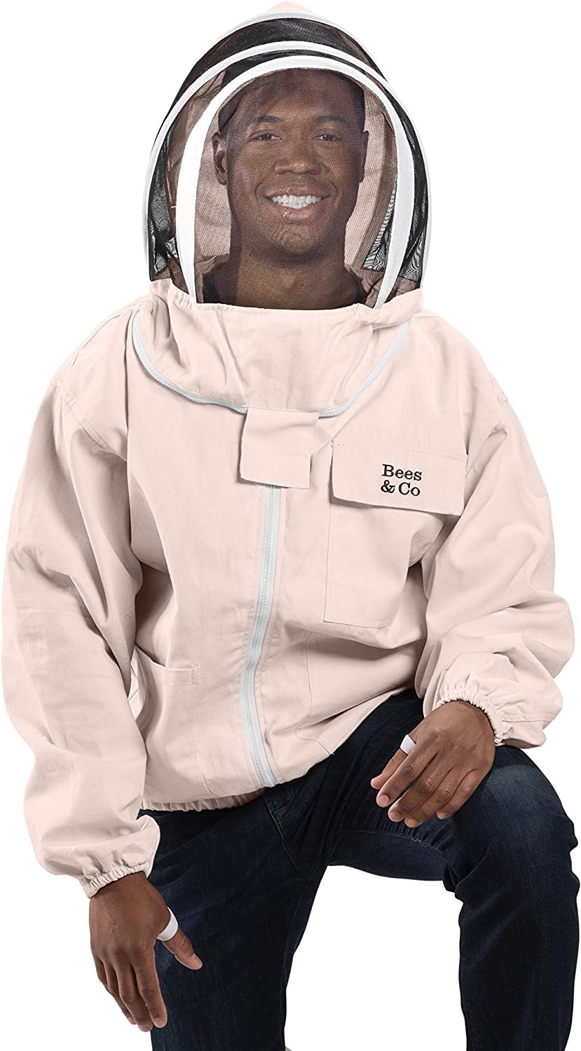 Bees & Co K74 Imkerjacke aus natürlicher Baumwolle mit Fechtschleier
