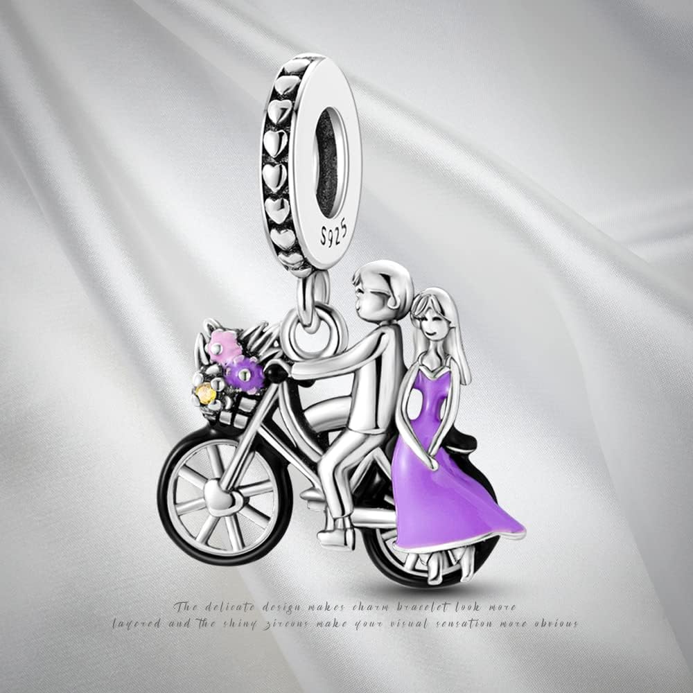 Pandach 925 Sterling Silver Charms for Bracelets and Necklaces Travel Round The World Beads Charms Relaxation Dangle Pendant,Jewelry Beads Gifts for Women - Image 7