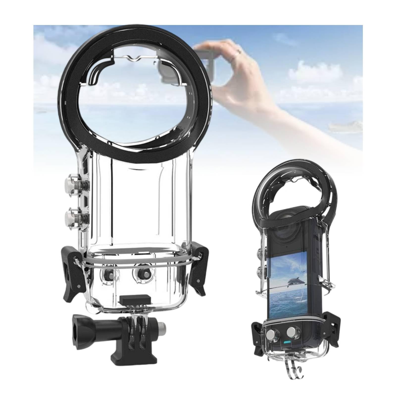 Unsichtbare Tauchhülle Für Insta360 X5 – Wasserdicht Bis 60 M, Magnetisch & Schnell Montiert