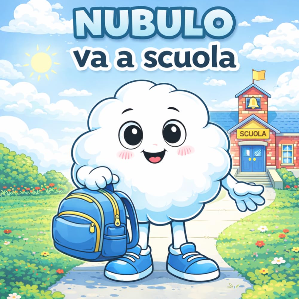 Nubulo va a scuola: Libro da colorare sulle emozioni per bambini 3-6 anni