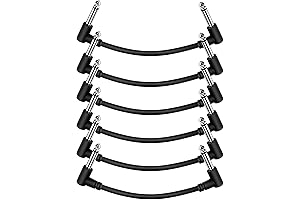 6-Pack 6-Inch Guitar Pedal Connector