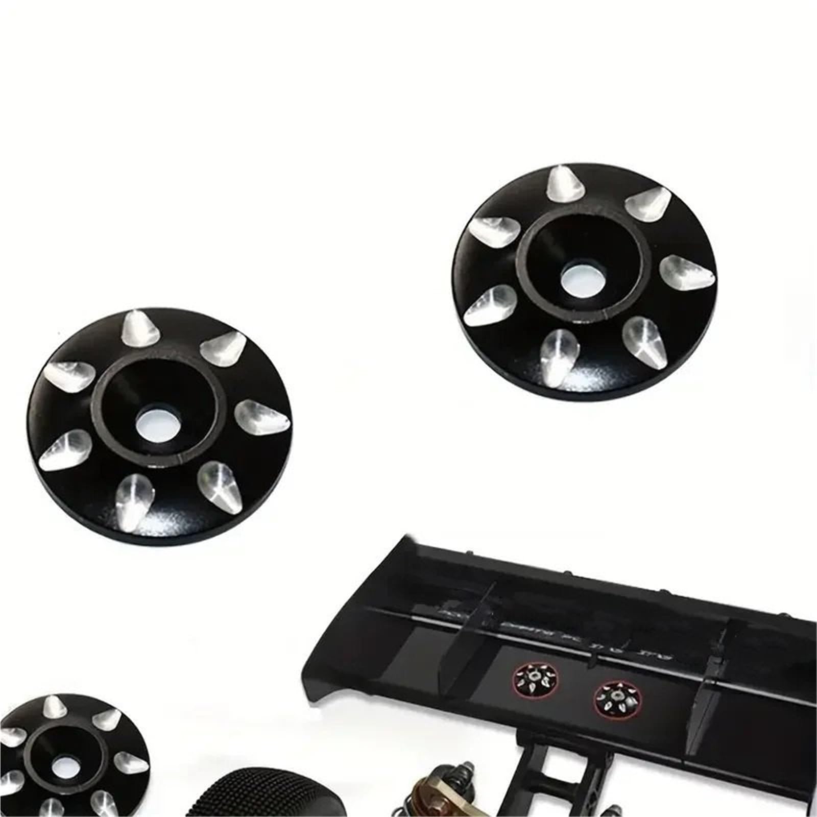 Per 1/8 Guarnizione Pulsanti Ala Posteriore In Metallo Distanziale Fissaggio Coda Camion Fuoristrada Auto Da Per Corsa Accessorio Aggiornamento RC Universale Accessori Giocattoli Rc