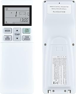 GOUYESHO RLA502A700B Replacement Air Conditioner Remote Control, Compatible with MITSUBISHI Air Conditioner RLA502A700S RLA502A700L
