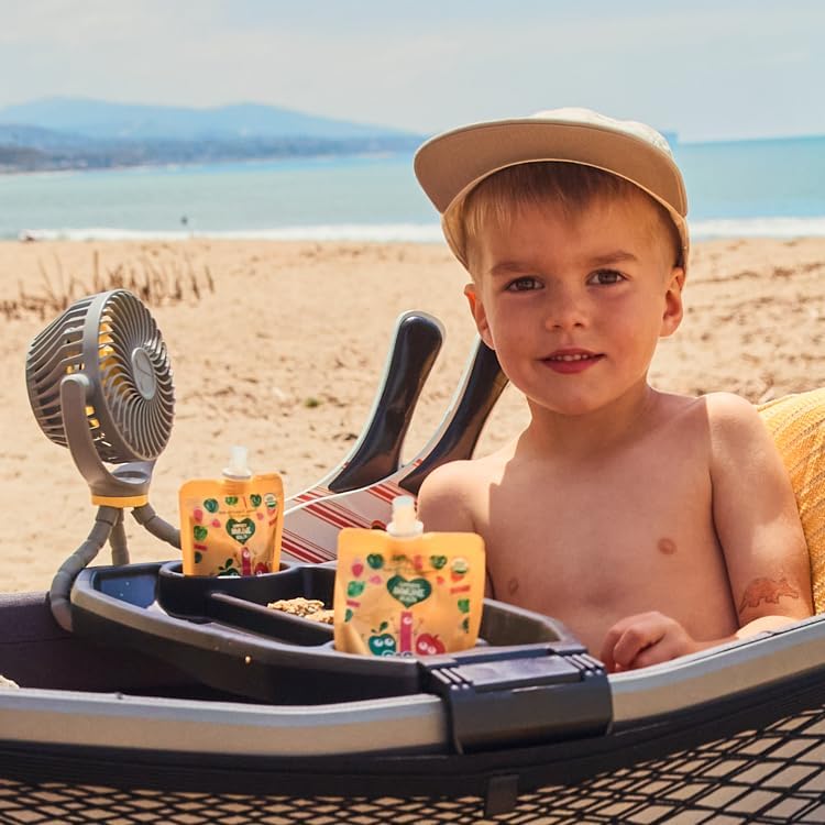 Miniatura 4 de Veer Flex Fan - Ventilador portátil para cochecito de bebé, motor ligero y silencioso de 4 velocidades que proporciona la máxima refrigeración y