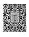 Manual Woodworkers & Weavers Coral Fleece Throw, 50 by 60-Inch, Monogrammed Letter T, Black and Grey Damask Ask 5 günstig Kaufen-Manual Woodworkers & Weavers Coral Fleece Throw, 50 by 60-Inch, Monogrammed Letter T, Black and Grey Damask